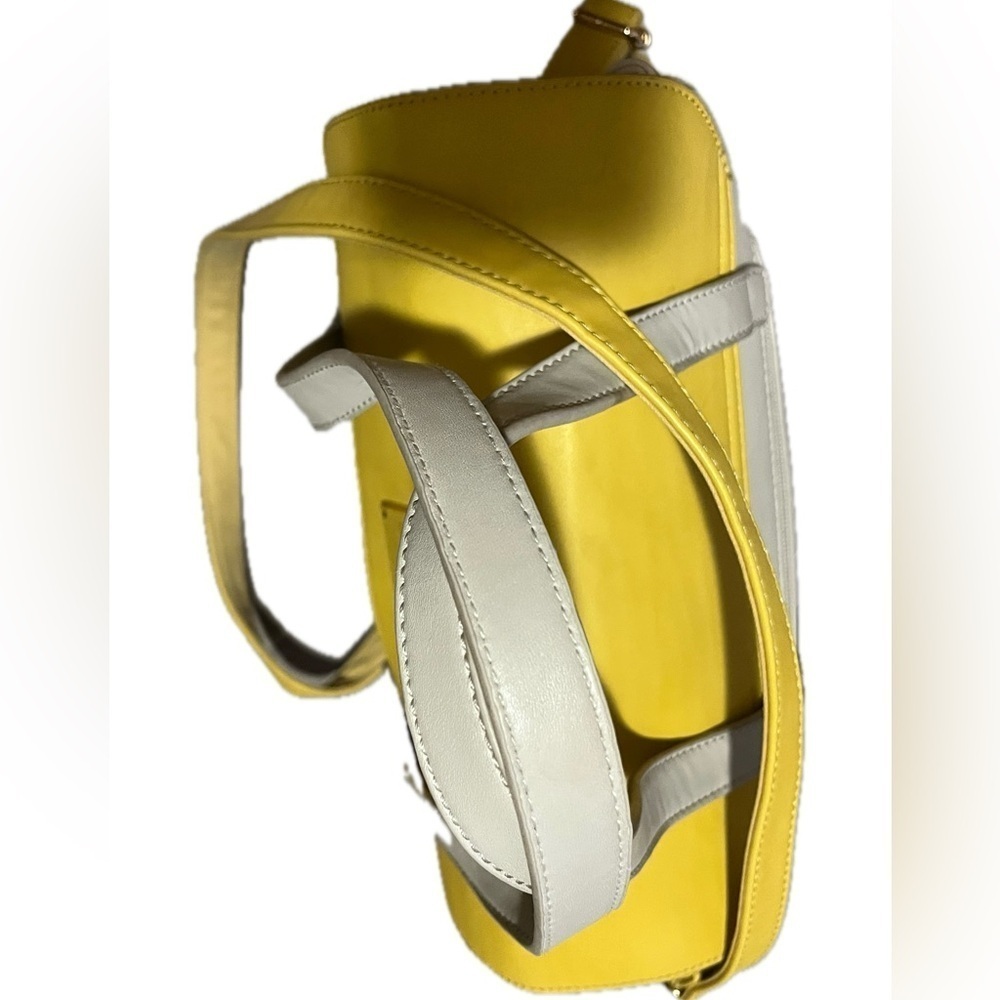 David Jones Paris Yellow and Cream Women's Bag - Picture 3 of 14